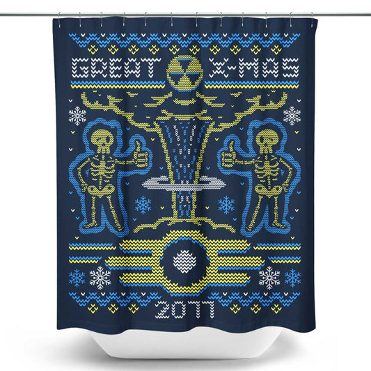 2077 Xmas - Shower Curtain