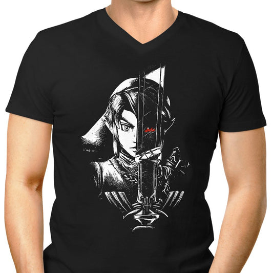 A Hero's Dark Reflection - Men's V-Neck