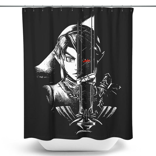 A Hero's Dark Reflection - Shower Curtain