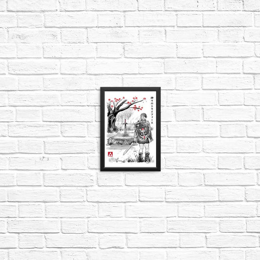 A Link to the Sumi-e - Posters & Prints