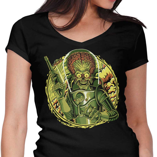 Ack, Ack Attack - Women's V-Neck
