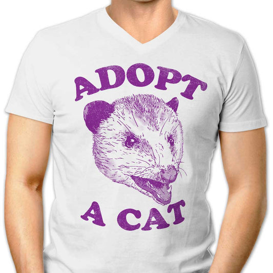 Adopt a Cat - Men's V-Neck