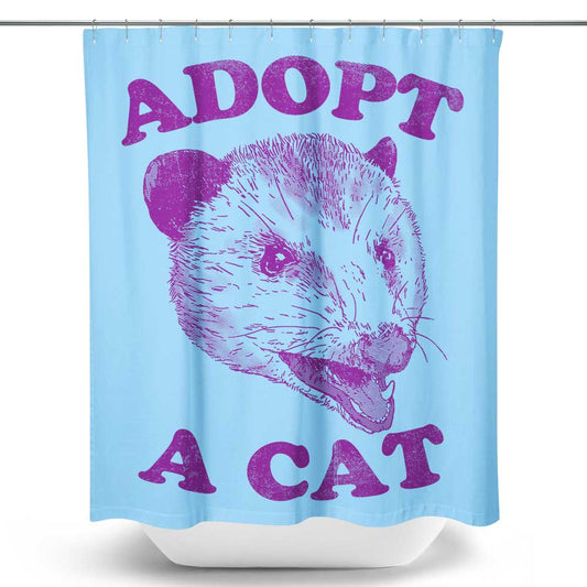 Adopt a Cat - Shower Curtain