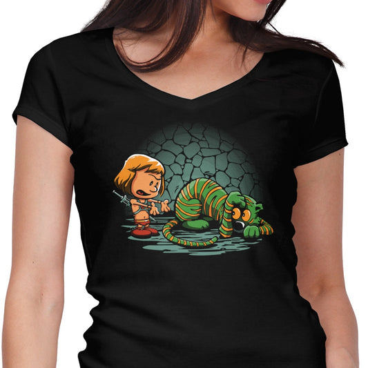 Afraid of Your Own Shadow - Women's V-Neck