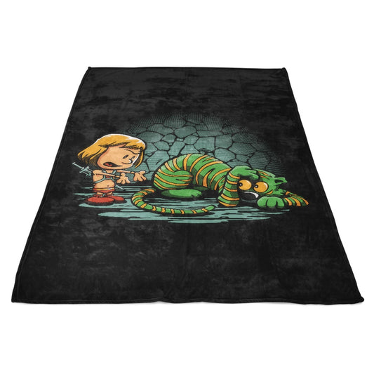 Afraid of Your Own Shadow - Fleece Blanket