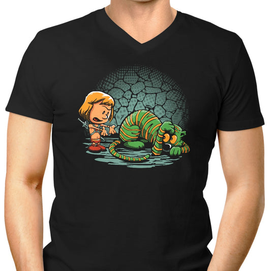 Afraid of Your Own Shadow - Men's V-Neck