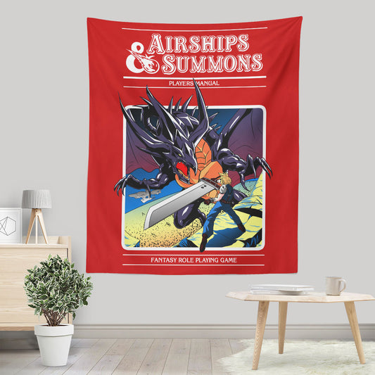 Airship and Summons - Wall Tapestry