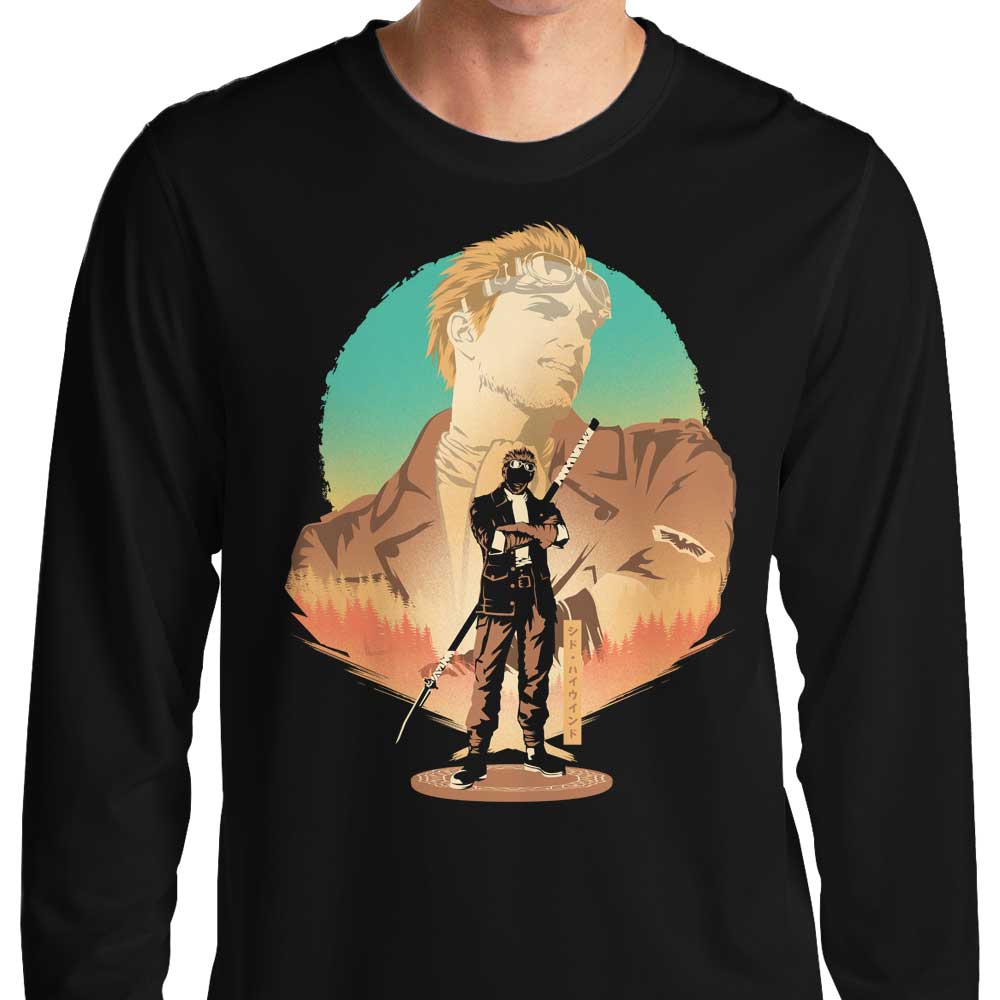SOFT COTTON RIB LONG SLEEVE T-SHIRT | SKY CAPTAIN