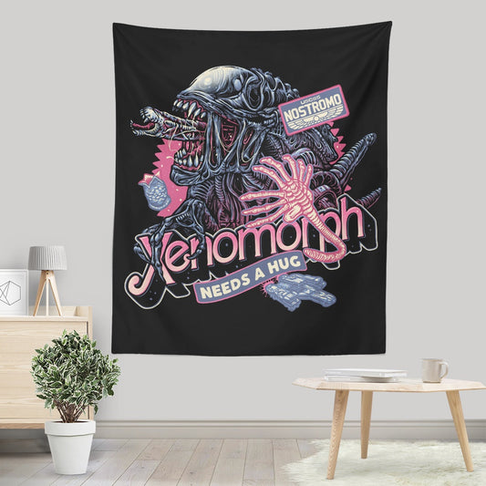 Alien Hug - Wall Tapestry