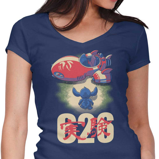 Alien Spaceship - Women's V-Neck