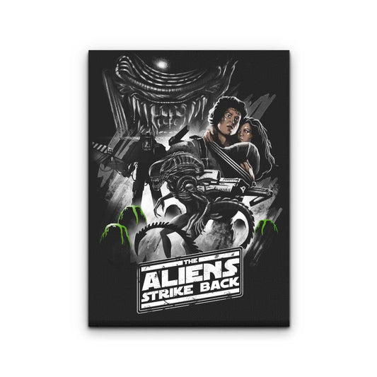 Aliens Strike Back - Canvas Print