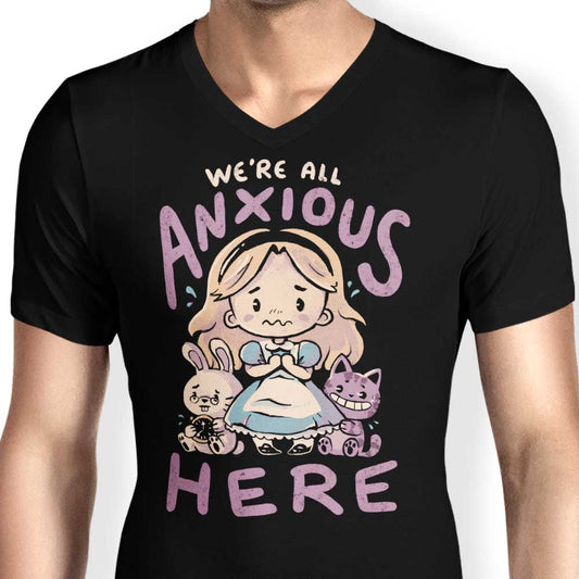 All Anxious Here - Men's V-Neck