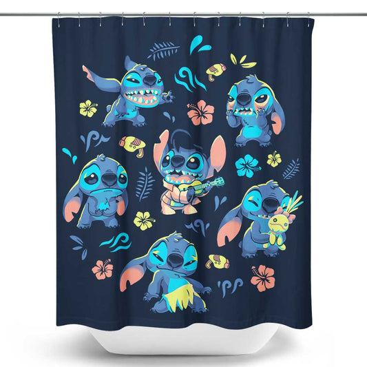 An Alien's Day - Shower Curtain