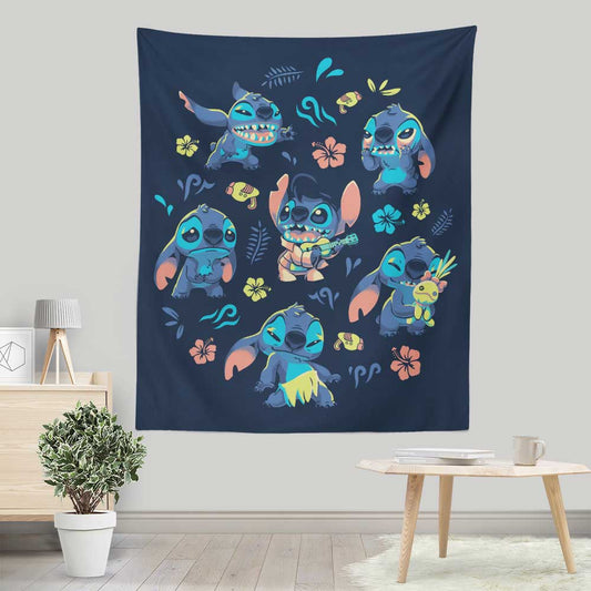 An Alien's Day - Wall Tapestry
