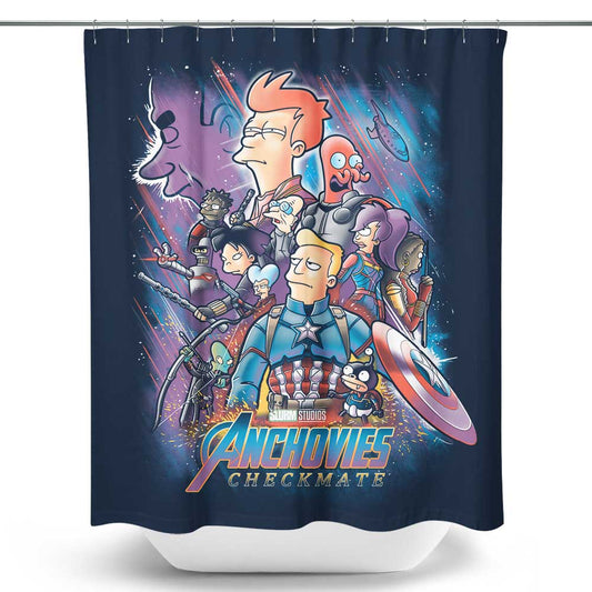Anchovies: Checkmate - Shower Curtain