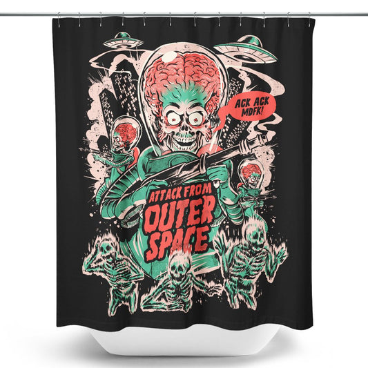 Attack From Outer Space - Shower Curtain