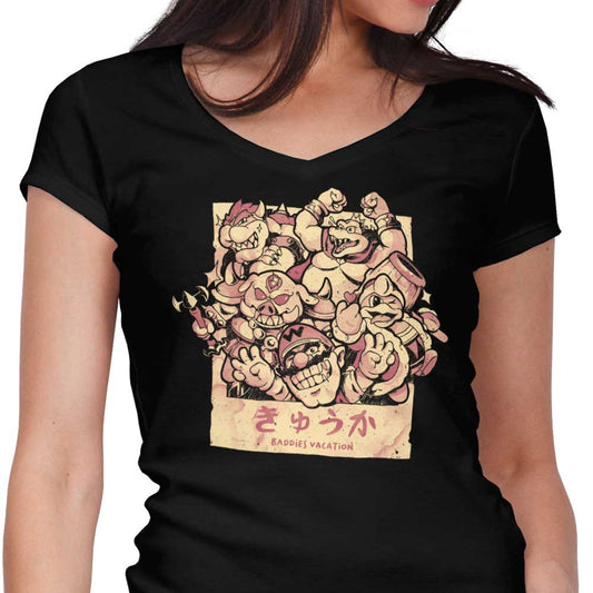 Baddies Vacation - Women's V-Neck