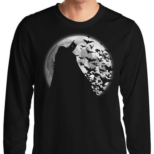 Bats Under the Moon - Long Sleeve T-Shirt