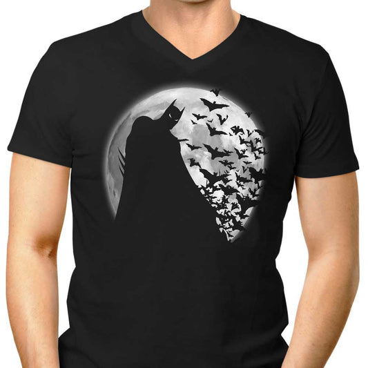 Bats Under the Moon - Men's V-Neck