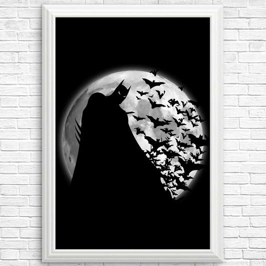 Bats Under the Moon - Posters & Prints