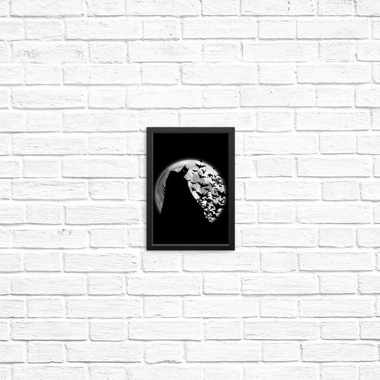 Bats Under the Moon - Posters & Prints