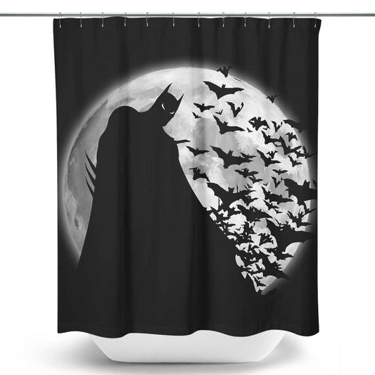 Bats Under the Moon - Shower Curtain