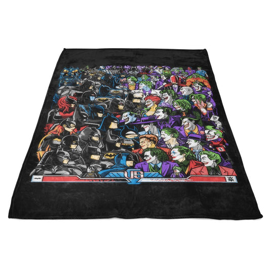 Bats vs. Clowns - Fleece Blanket