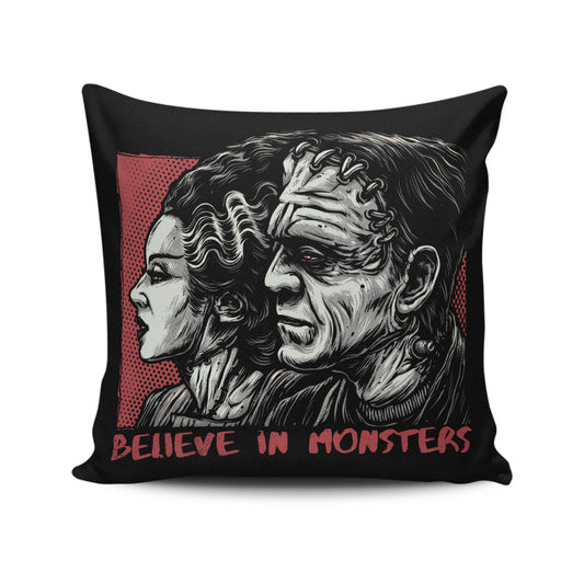 Believe in Monsters - Throw Pillow