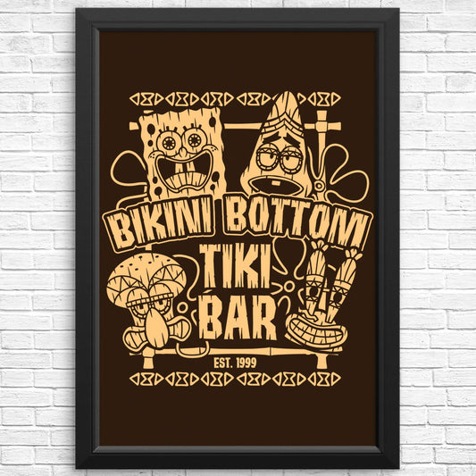 Bikini Bottom Tiki Bar - Posters & Prints