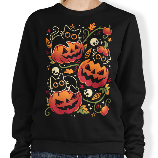Black Cats Pumpkin Party - Sweatshirt