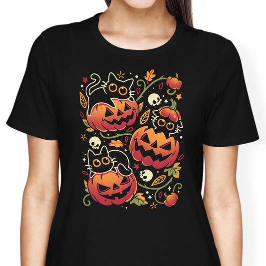 Black Cats Pumpkin Party - Women's Apparel