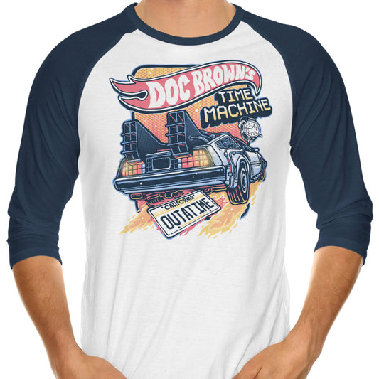 Blazing Time Machine - 3/4 Sleeve Raglan T-Shirt