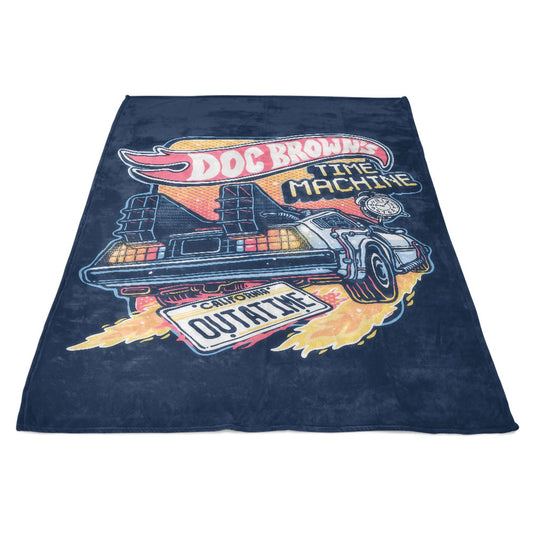 Blazing Time Machine - Fleece Blanket