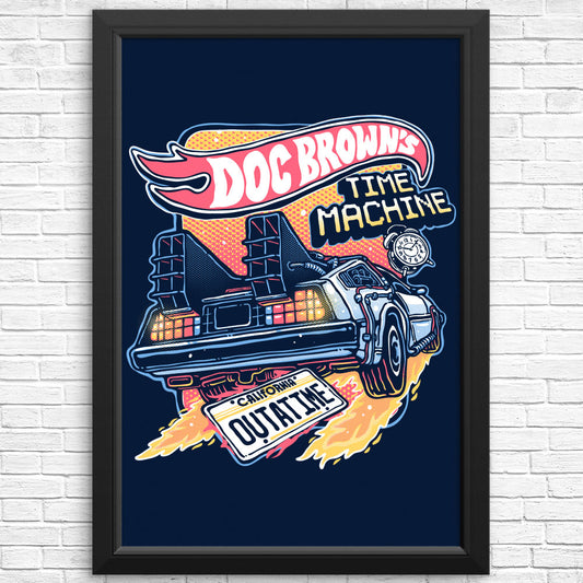 Blazing Time Machine - Posters & Prints