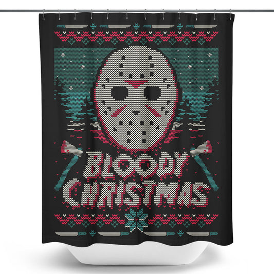 Bloody Ugly Christmas - Shower Curtain