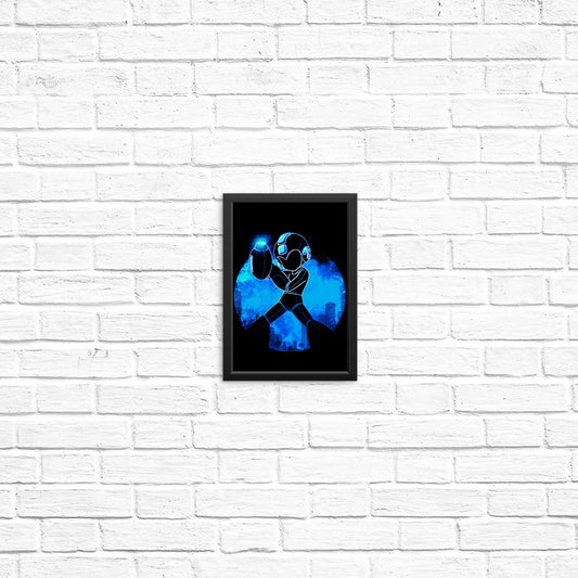 Blue Bomber Orb - Posters & Prints