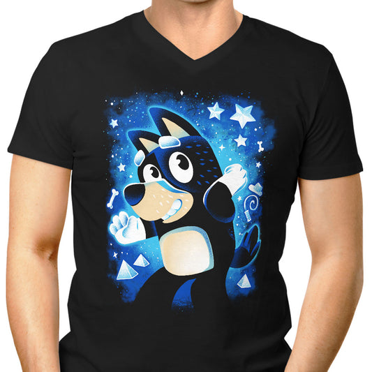 Blue Dog Dad - Men's V-Neck