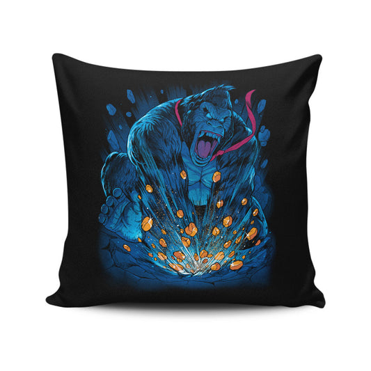 Blue Gorilla - Throw Pillow