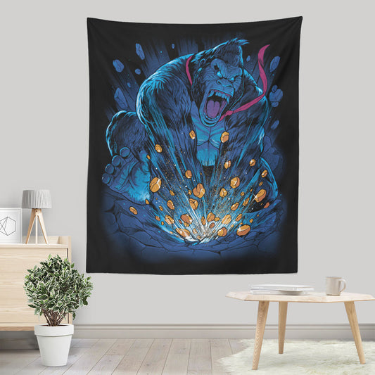 Blue Gorilla - Wall Tapestry