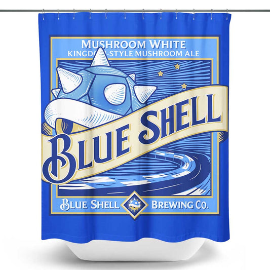 Blue Shell - Shower Curtain