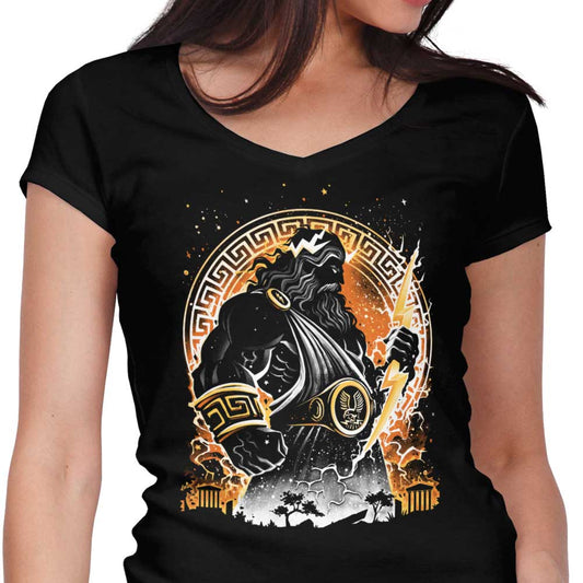 Bolt of the Gods - Women's V-Neck