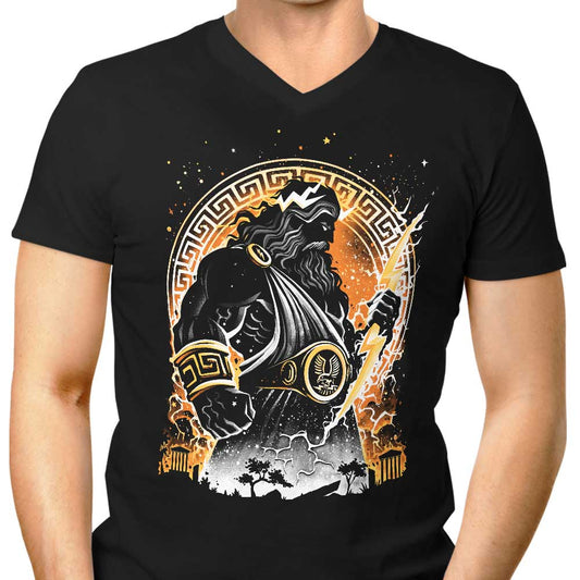 Bolt of the Gods - Men's V-Neck