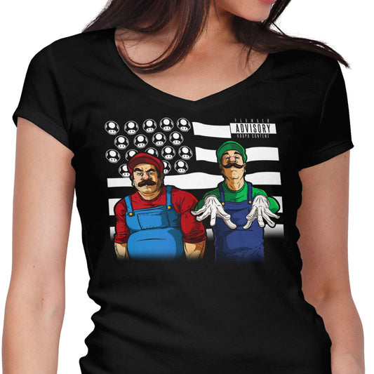 Bombs Over Koopas - Women's V-Neck