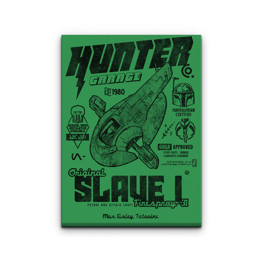 Bounty Hunter Garage - Canvas Print