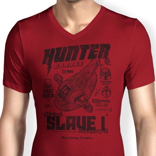 Bounty Hunter Garage - Men's V-Neck