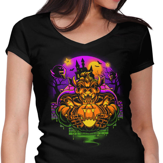 Bowserween - Women's V-Neck