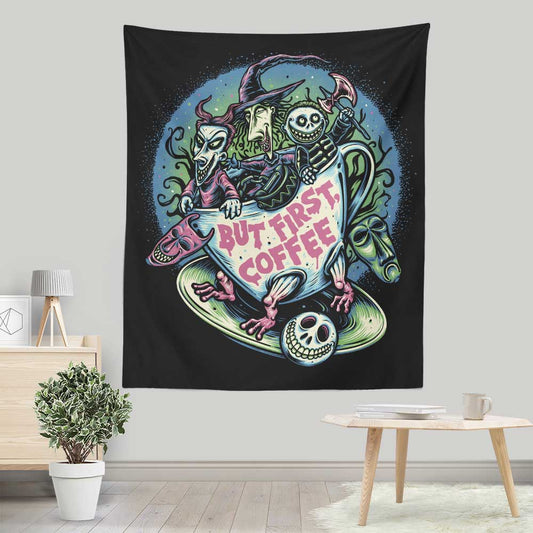 But First Coffee - Wall Tapestry