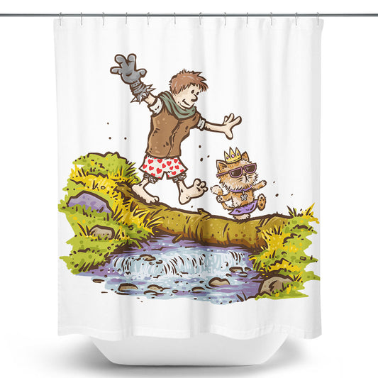 Carl and the Princess - Shower Curtain