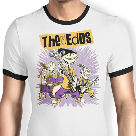 Cartoon Rock Band - Ringer T-Shirt