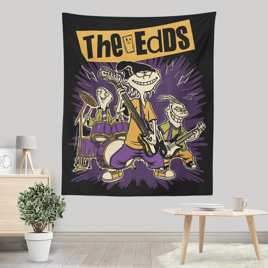 Cartoon Rock Band - Wall Tapestry